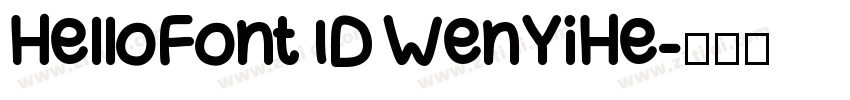 HelloFont ID WenYiHe字体转换